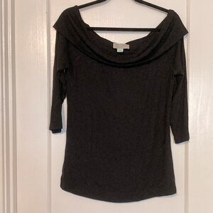 Saturday Sunday by Anthropologie Black Off The Shoulder Top, large